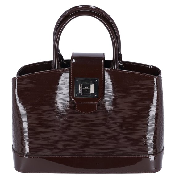 Louis Vuitton Mirabeau PM Epi Electric Handbag M40454 Prunnu Burgundy - Picture 1 of 8
